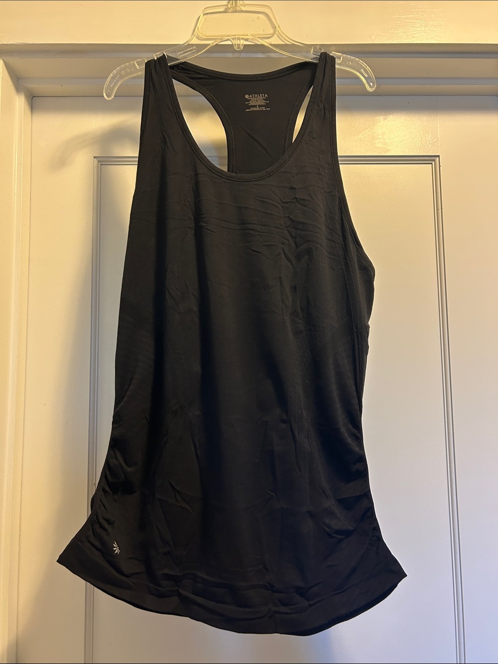 Athleta Black Racerback Active Black Tank - Large, NWOT